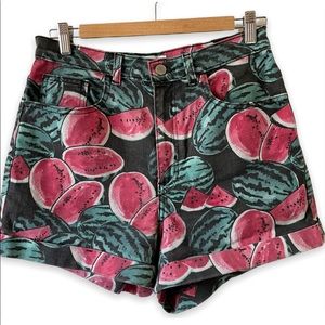 American Apparel High Waisted Watermelon Shorts Size 30/31